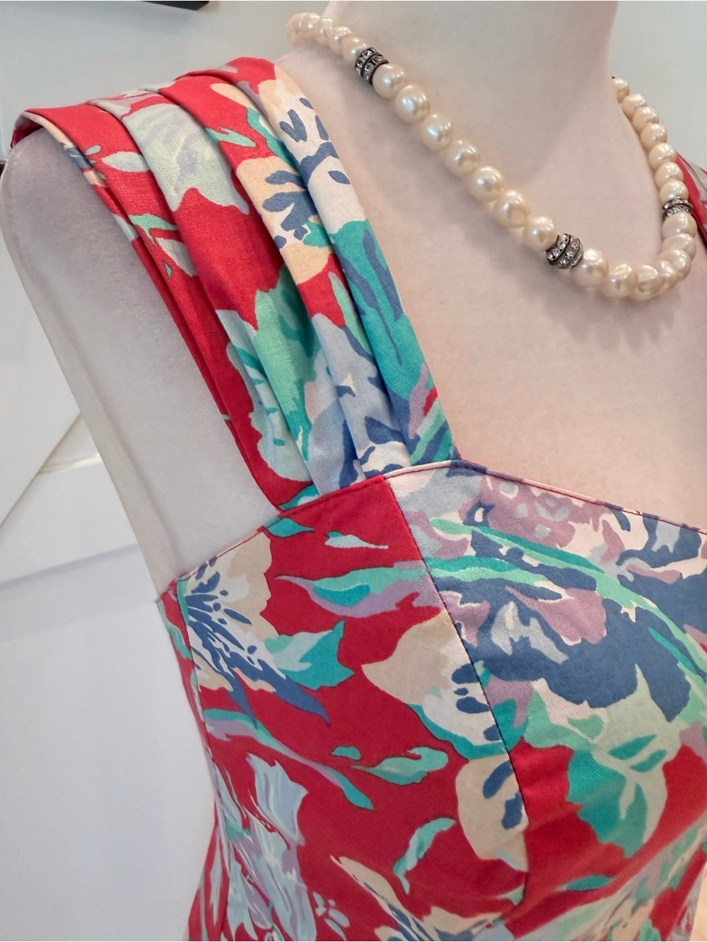 Vintage Laura Ashley Floral Chintz Dress, Size 8 - Picture 4 of 17
